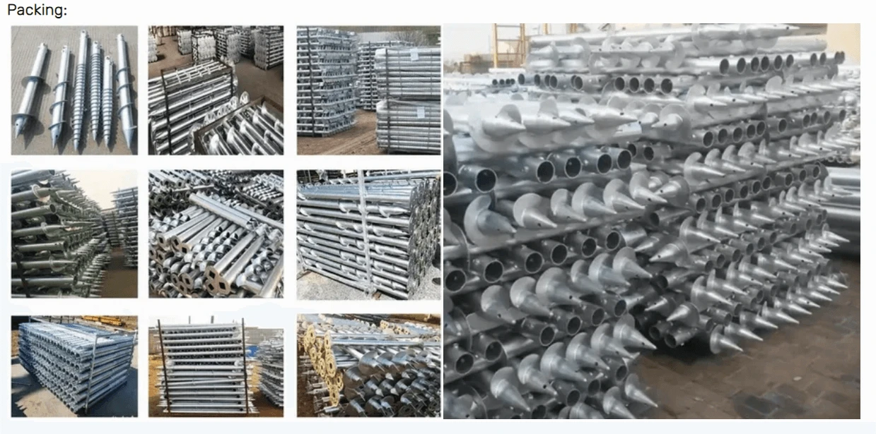 Screw Pile Foundation Packing